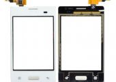 Geam cu Touchscreen LG Optimus L3 E400 Alb Original